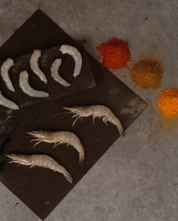 Prawns in sea food